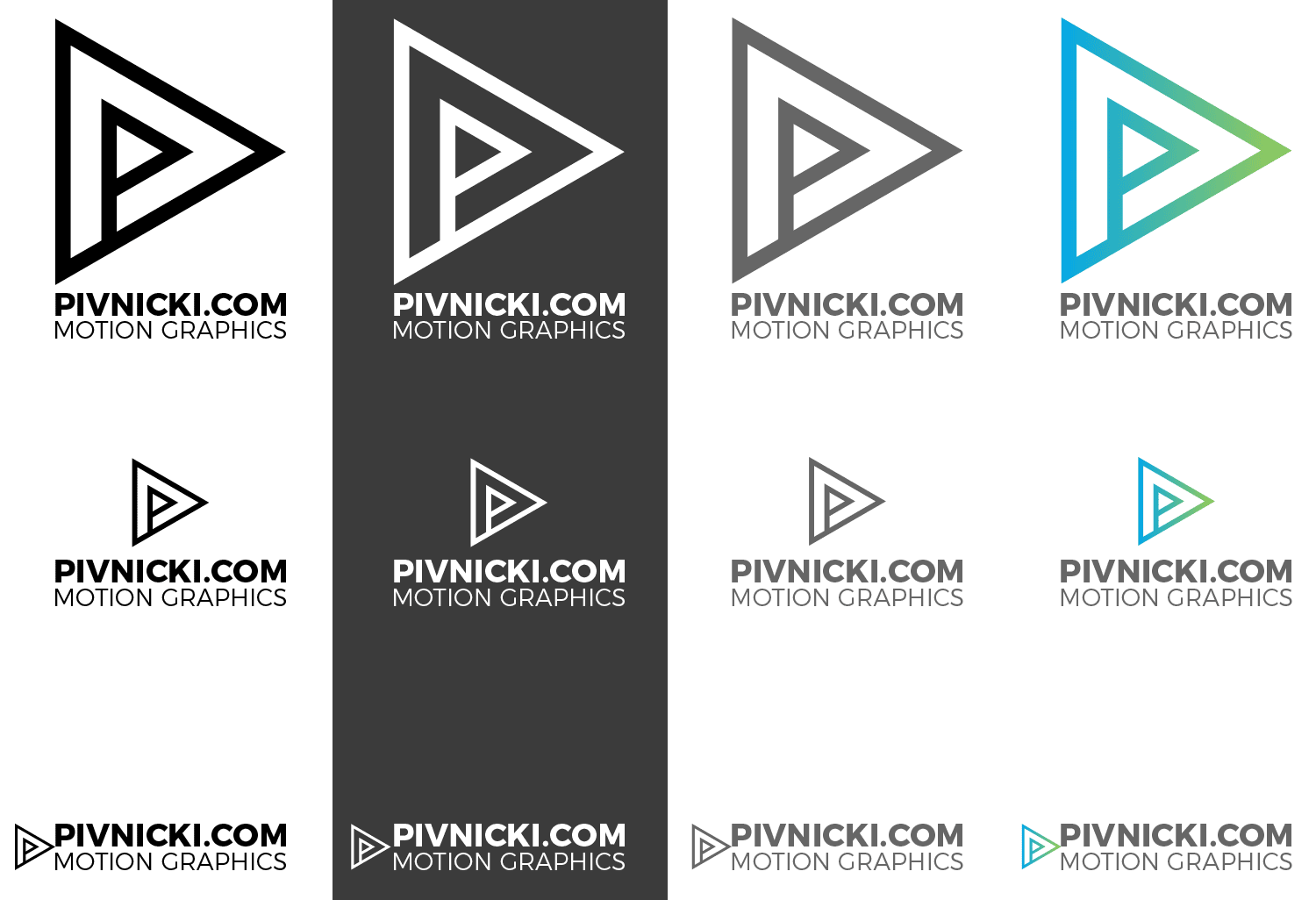 Logo variations with text