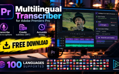Multilingual Transcriber for Adobe Premiere Pro: Subtitles in 100 Languages